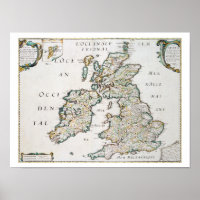 Karte von Großbritannien und Irland, veröffentlich