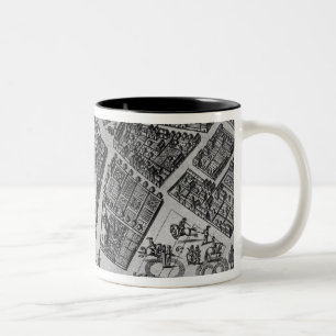 Karte von Hamburg Zweifarbige Tasse