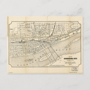 Karte von Harrisburg, Pennsylvania (1895)
