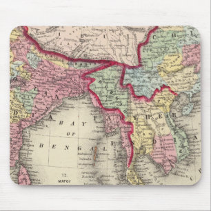 Karte von Hindoostan, weiter Indien, China und Tib Mousepad