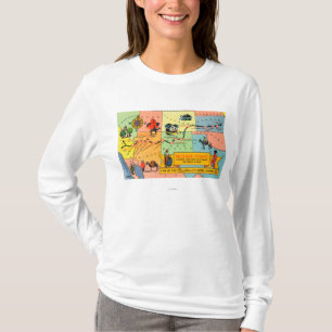 Karte von Hotel LocationsCA Freds Harvey zu KS T-Shirt