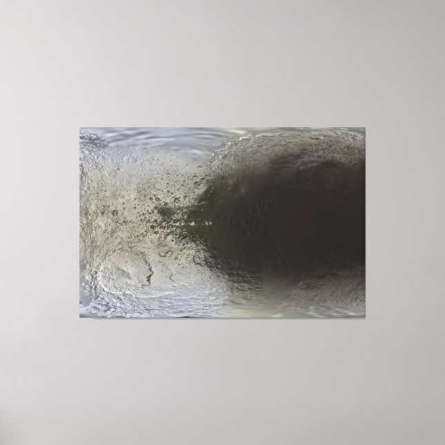 Karte von Iapetus Leinwanddruck (Vorderseite)