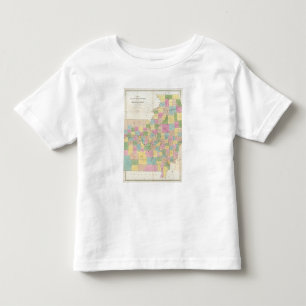 Karte von Illinois u. von Missouri Kleinkind T-shirt