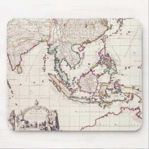 Karte von Indien u. von Ostinseln Mousepad