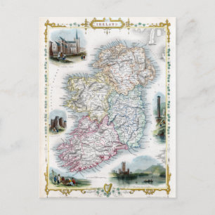 Karte von Irland 1851
