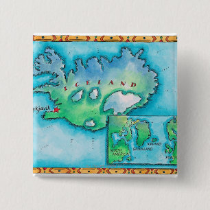 Karte von Island Button