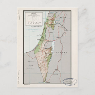 Karte von Israel (1967)