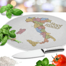Karte von Italien "Boot Roots"