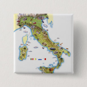 Karte von Italien Button