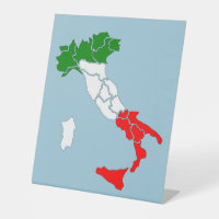 Karte von Italien. Statur