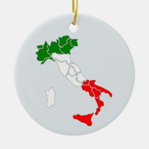 Karte von Italien-Verzierung Keramik Ornament