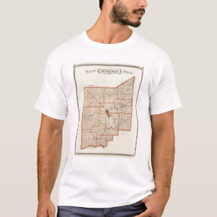 Karte von Jennings County T-Shirt