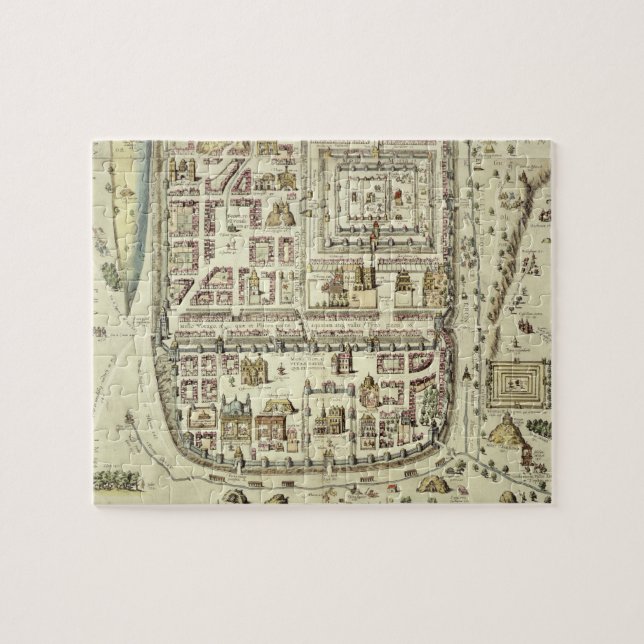 Karte von Jerusalem und von Umgebung, von 'C (Horizontal)