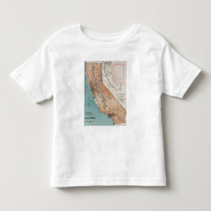 Karte von Kalifornien 2 Kleinkind T-shirt