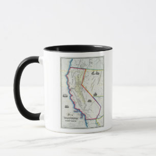 Karte von Kalifornien Tasse