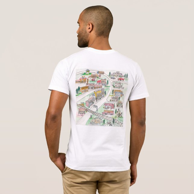 Karte von Kane, PA Men's T - Shirt (Schwarz voll)