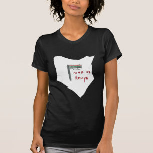 Karte von Kenia T-Shirt