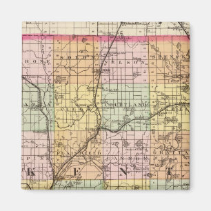 Karte von Kent Landkreis, Michigan Magnet