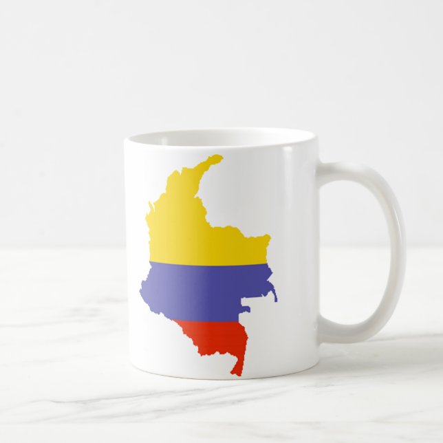 Karte von Kolumbien Kaffeetasse (Rechts)
