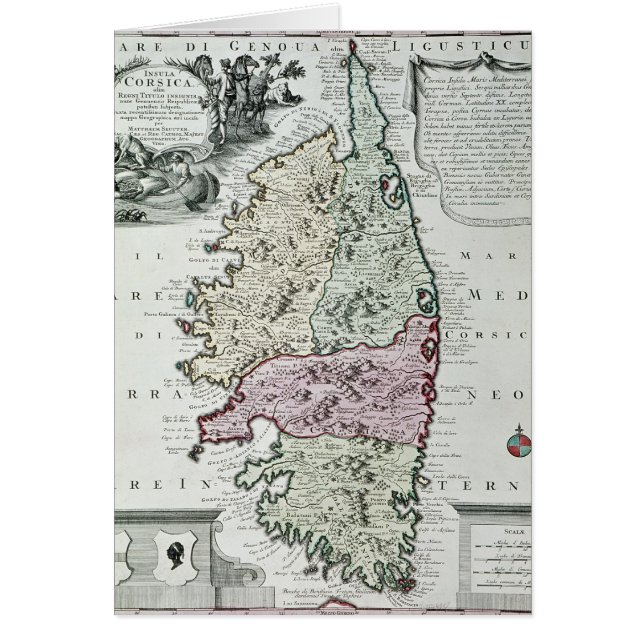 Karte von Korsika (Vorne)