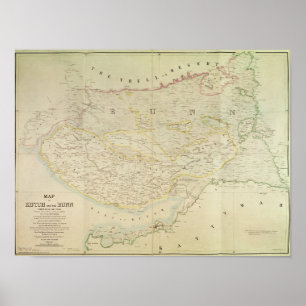 Karte von Kutch und von Runn, Indien, 1854 Poster
