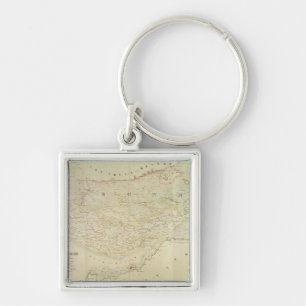 Karte von Kutch und von Runn, Indien, 1854 Schlüsselanhänger