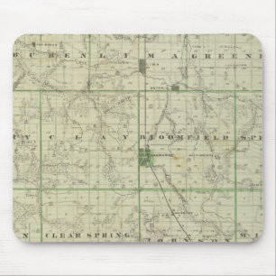 Karte von Lagrange Landkreis mit La Grange, Lima Mousepad