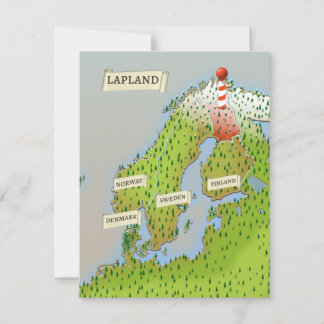 Karte von Lappland