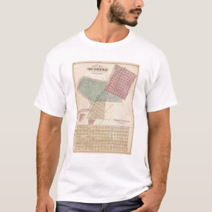 Karte von Le Sueur, Karte von Cleveland, Minnesota T-Shirt