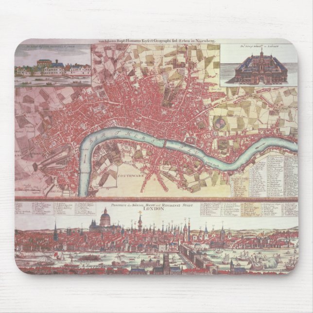 Karte von London Mousepad (Vorne)