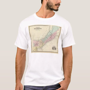 Karte von Madison, Wisconsin T-Shirt