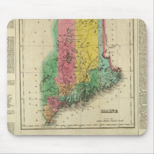Karte von Maine Mousepad