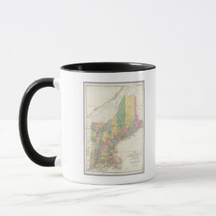 Karte von Maine, New Hampshire, Vermont Tasse