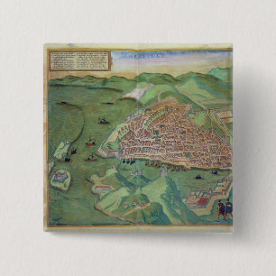 Karte von Marseille, von 'Civitates Orbis Terrarum Button