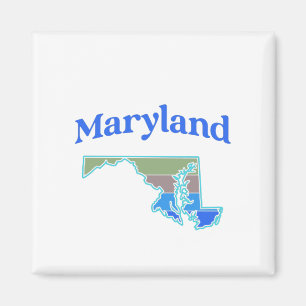 Karte von Maryland Magnet