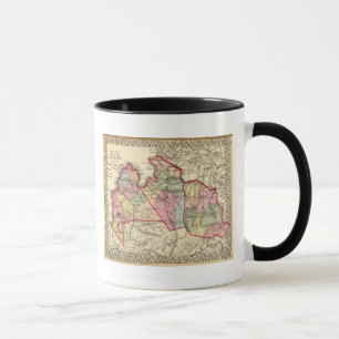 Karte von Mason, Jackson, Roane Landkreis Tasse
