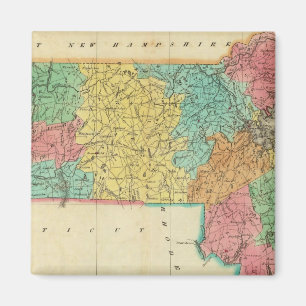 Karte von Massachusetts Magnet
