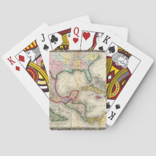 Karte von Mexiko, Mittelamerika Spielkarten