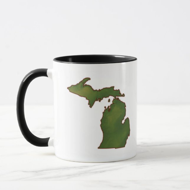 Karte von Michigan 4 Tasse (Links)