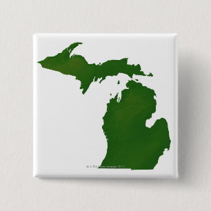 Karte von Michigan Button