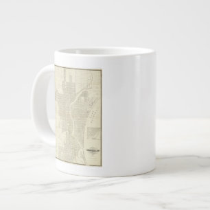 Karte von Milwaukee Jumbo-Tasse