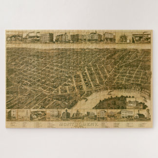 Karte von Montgomery, Hauptstadt Alabama (1887)