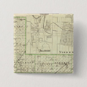 Karte von Montgomery Landkreis, Hillsboro und Vird Button
