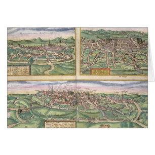 Karte von Montpellier, Ausflüge und von Poitiers,