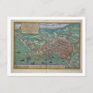 Karte von Neapel, von "Civitates Orbis Terrarum" v