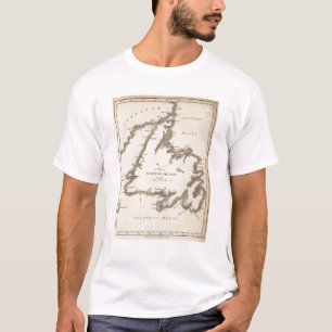 Karte von Neufundland T-Shirt