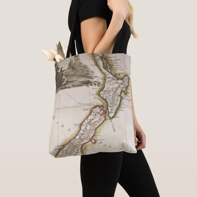Karte von Neuseeland Tasche (Von Nahem)