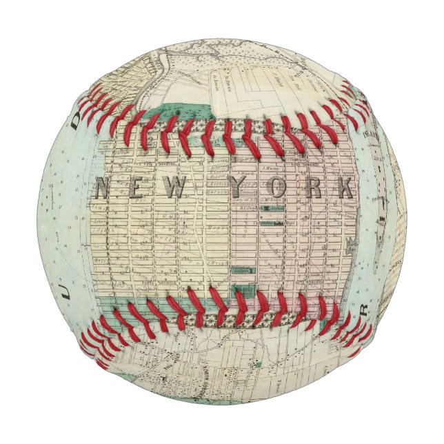 Karte von New York und Vicinity Baseball (Vorderseite)
