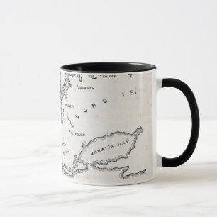 Karte von New York und von Nähe Tasse
