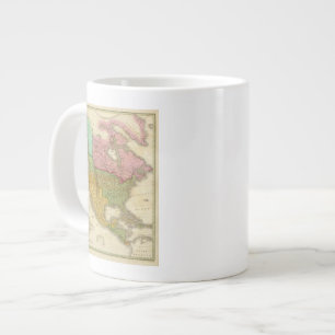 Karte von Nordamerika 3 Jumbo-Tasse